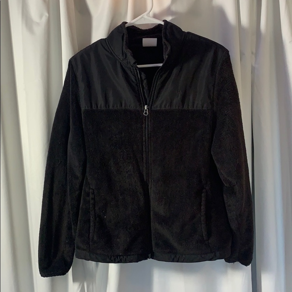 Black zip-up jacket